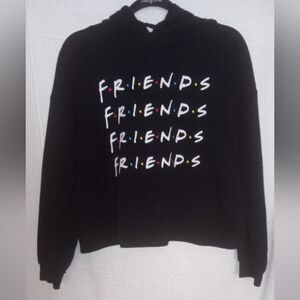 FRIENDS Black Graphic Crew Neck Sweatshirt
